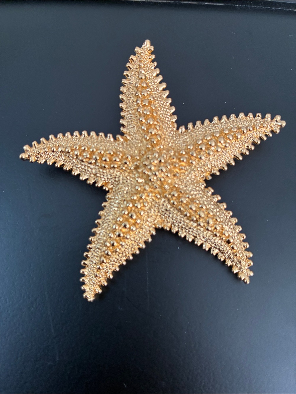 Monet Gold Starfish Brooch